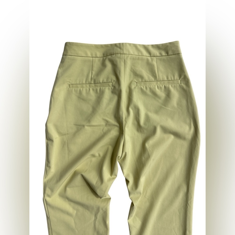 Zara High Waist Tapered Leg Pants in Lime Green - Picture 8 of 10